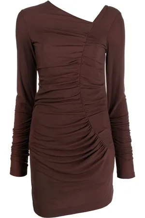 Helmut Lang Draped asymmetric bodycon dress