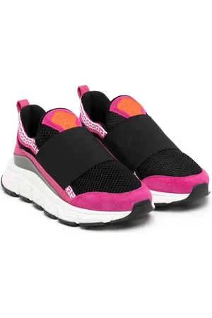 VERSACE Colour-block slip-on sneakers
