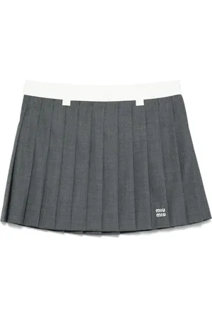 Miu Miu Pleated mini skirt