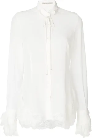 ERMANNO SCERVINO Lace frill blouse