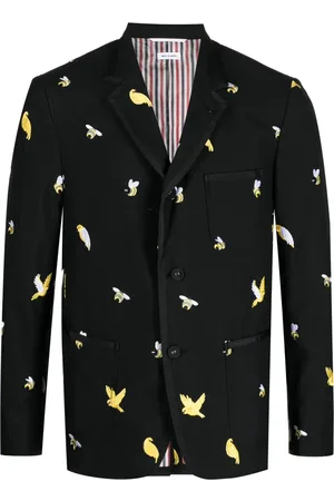 Thom Browne Birds and Bees embroidered blazer