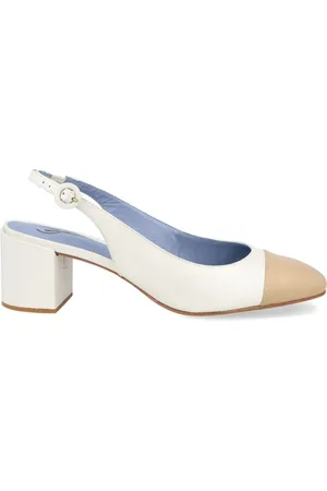 Blue Bird 60mm leather slingback pumps