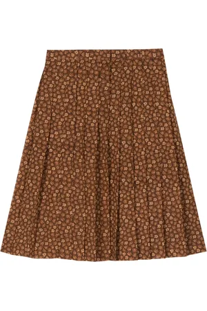 Dior Floral-print pleated skirt