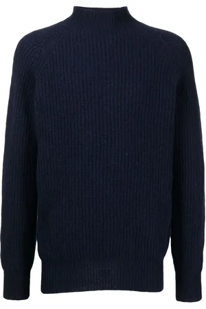 YMC Ribbed mock neck jumper