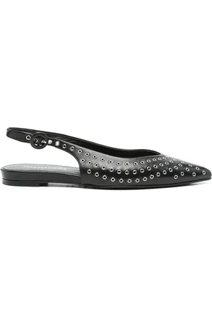 HALMANERA Eyelet-detail ballet flats