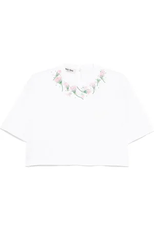Miu Miu 2021 flower T-shirt