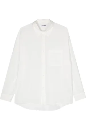 ATTACHMENT Crinkled long-sleeve shirt
