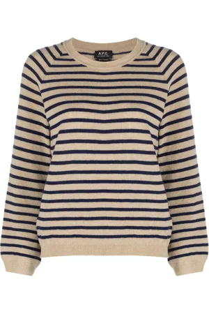 A.P.C. Lilas striped wool jumper