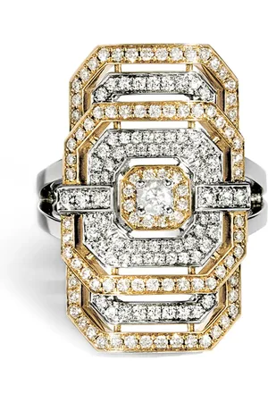 Statement 18kt rose gold and sterling My Way diamond ring