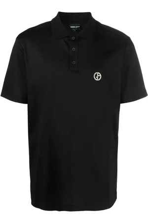 Giorgio Armani Logo-embroidered cotton polo shirt