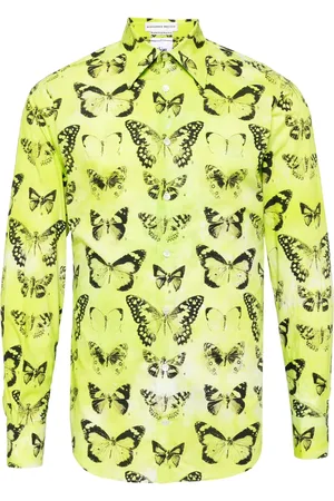 Stain Shade Butterfly print cotton shirt