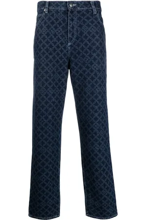 Charles Jeffrey Loverboy Geometric-patterned straight leg jeans