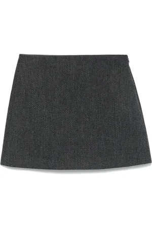 THEORY A-line mini skirt