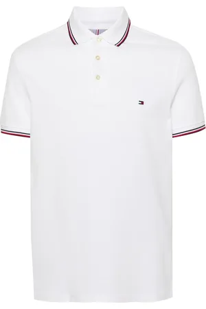 Tommy Hilfiger Logo-embroidered cotton polo shirt
