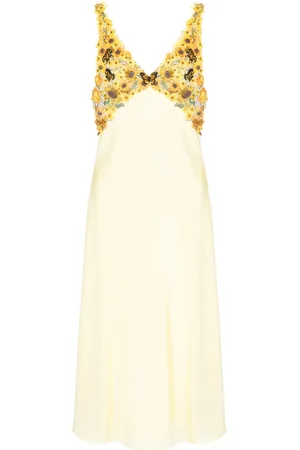 Mary Katrantzou Beaded stretch-silk slip dress
