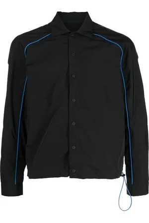Unravel Project Rear-logo print shirt jacket