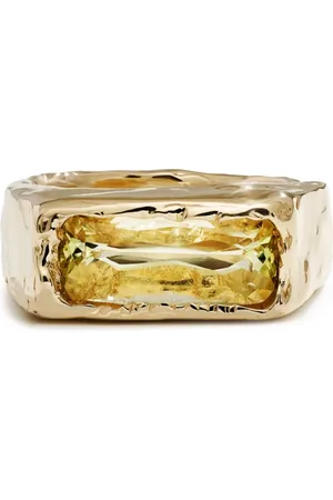 Fie Isolde 14K yellow Cogency beryl band ring