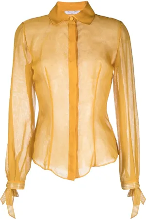 Dior 1999 bow-cuff silk shirt