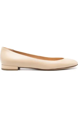 Francesco Russo Leather ballerina shoes