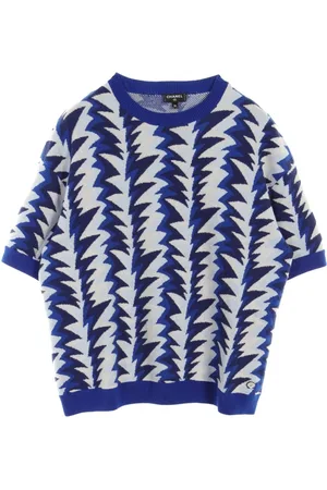 CHANEL 1986-1988 intarsia-knit T-shirt