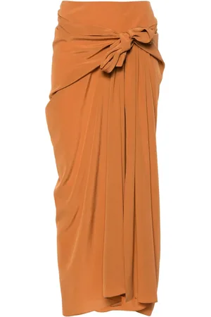 ERMANNO SCERVINO Pleat-detail silk skirt