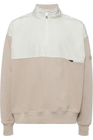 ALPHA Panelled half-zip sweatshirt