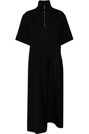 Plan C Half-zip midi dress