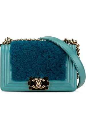 CHANEL 2016-2017 Small Shearling Boy Flap crossbody bag
