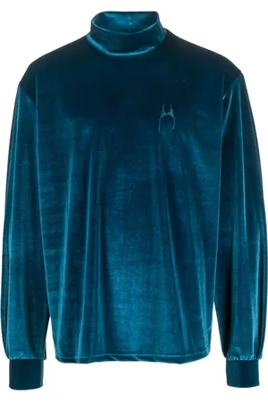 Random Identities High-neck velvet jumper