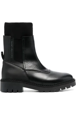 Calvin Klein High-ankle leather Chelsea boots
