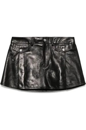Alexander McQueen Leather mini skirt