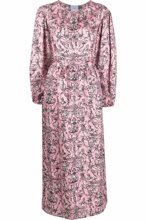 Patou Printed maxi shirt dress