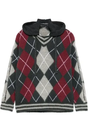 Y / PROJECT Argyle-knit sweater