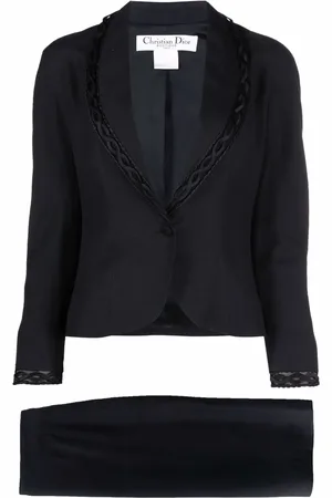 Dior 1990s single-breasted skirt suit