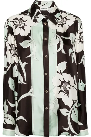 P.A.R.O.S.H. Floral-print silk shirt