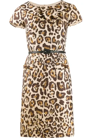 Dior 2000s leopard print dress