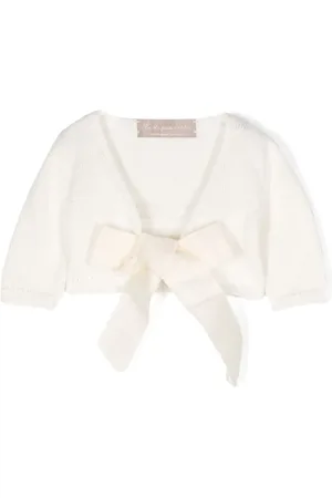LA STUPENDERIA Self-tie cotton cardigan
