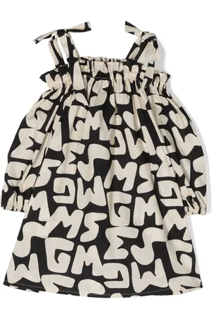 Msgm All-over logo print dress