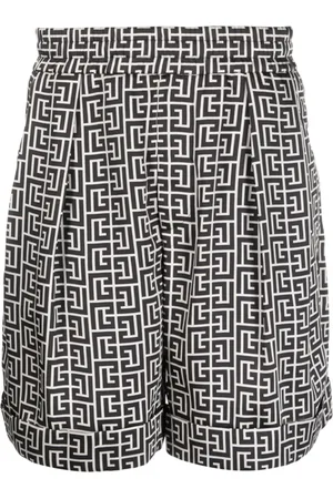 Balmain Monogram-print bermuda shorts