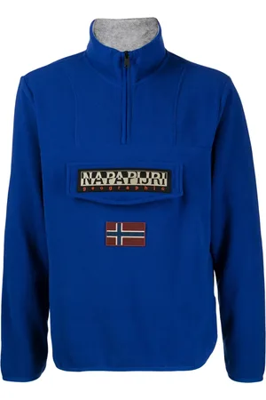 Napapijri Burgee Half Zip logo-appliqué sweatshirt