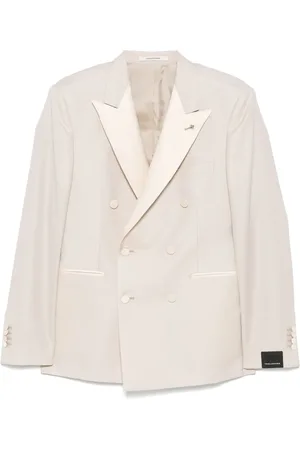 TAGLIATORE Patterned-jacquard blazer