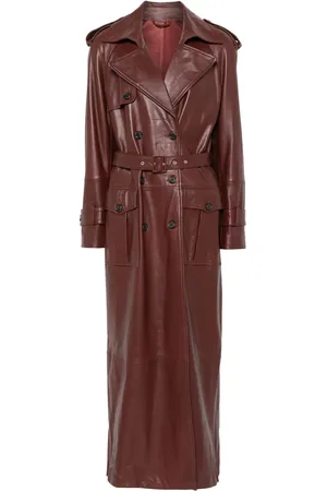 GIUSEPPE DI MORABITO Leather trench coat