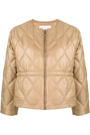 Ganni Quilted zip-up jacket