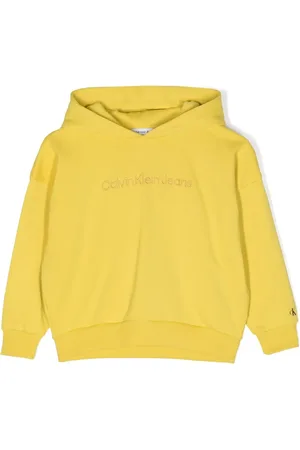 Calvin Klein Logo-embroidered cotton hoodie