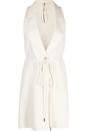 MASNADA Front-tie buttoned waistcoat