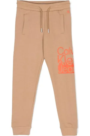 Calvin Klein Logo-print drawstring track pants