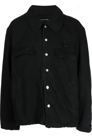 Foo and Foo Buttoned dyed denim jacket