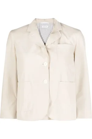 Thom Browne Rounded-collar single-breasted blazer