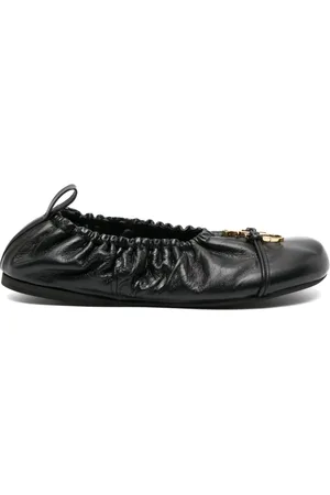 J.W.Anderson Logo-plaque ruched ballerina