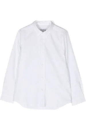 Dondup Logo-embroidered long-sleeve shirt